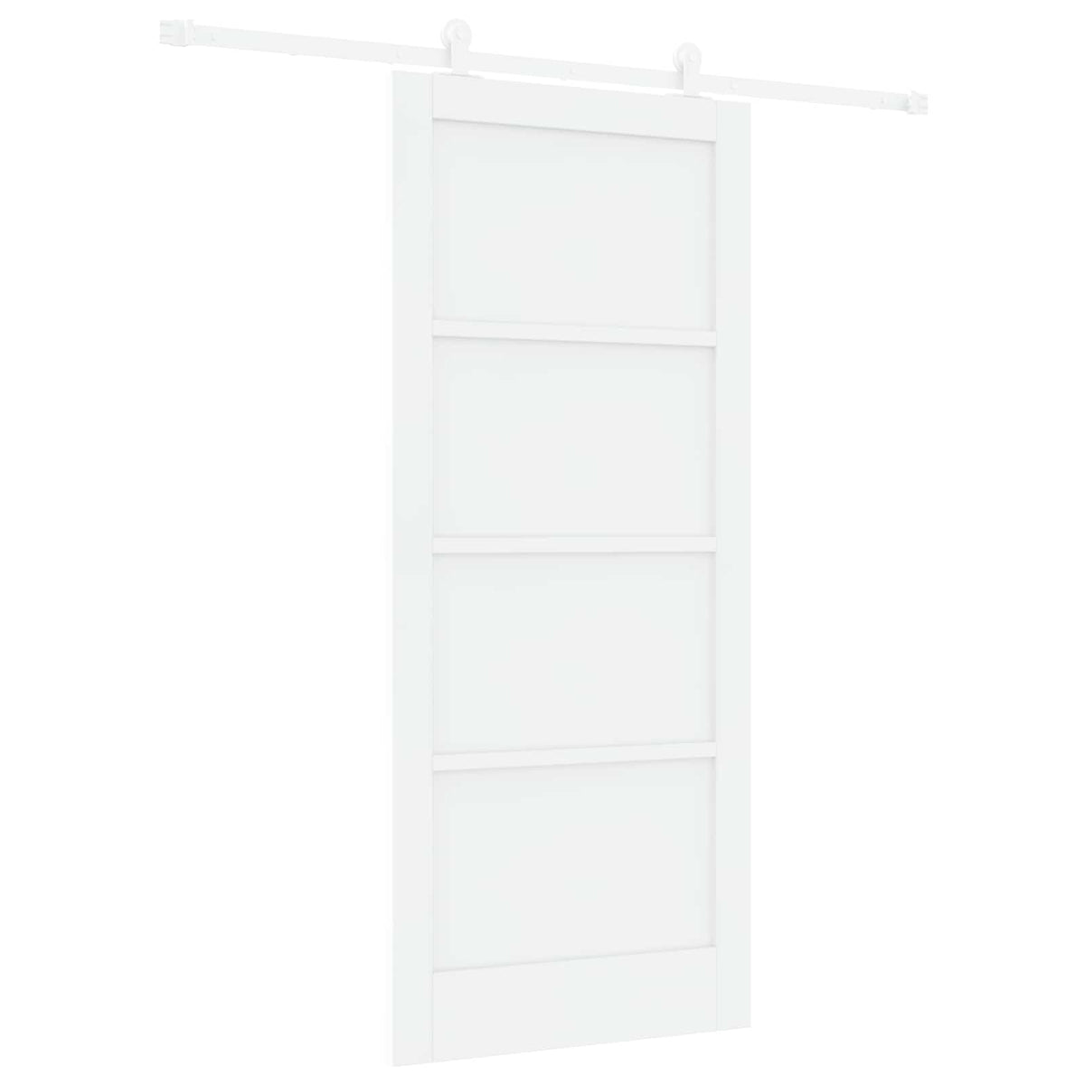 Slankios durys 86 x 198,5 cm Apdirbta mediena Balta