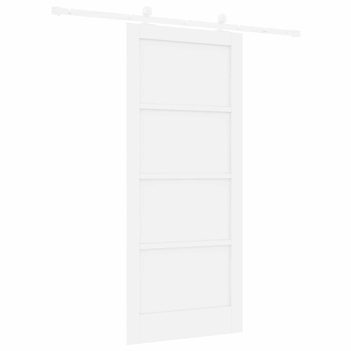 Slankios durys 86 x 198,5 cm Apdirbta mediena Balta