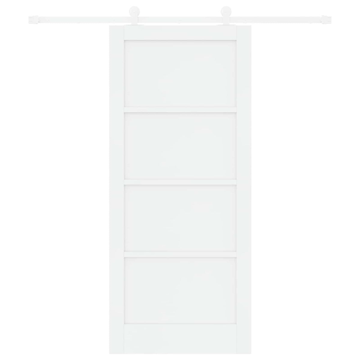 Slankios durys 86 x 198,5 cm Apdirbta mediena Balta