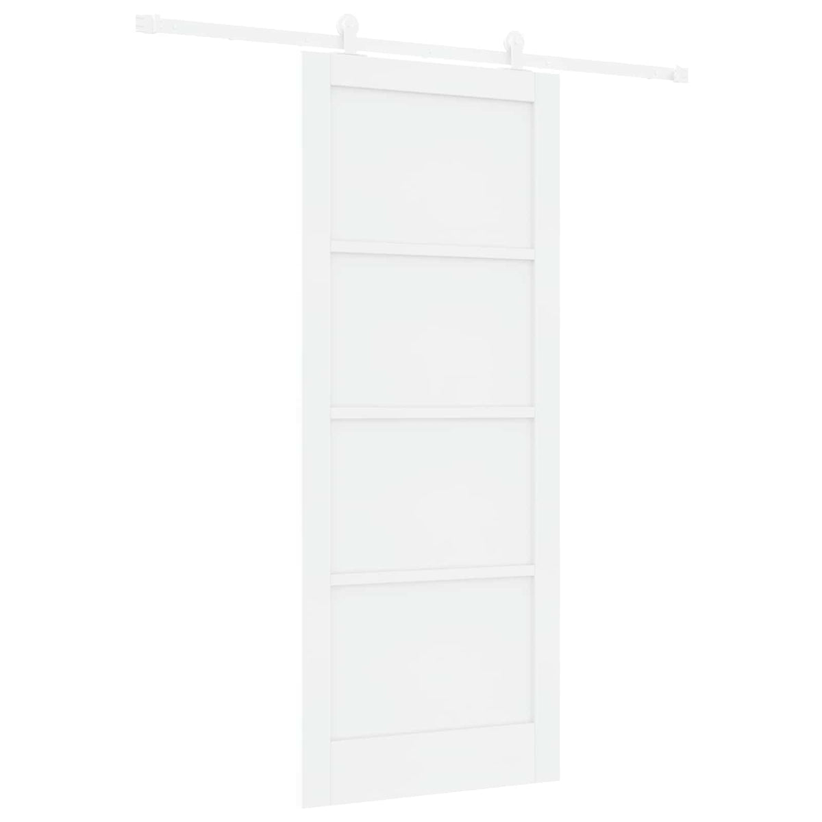 Slankios durys 86 x 211 cm Apdirbta mediena Balta