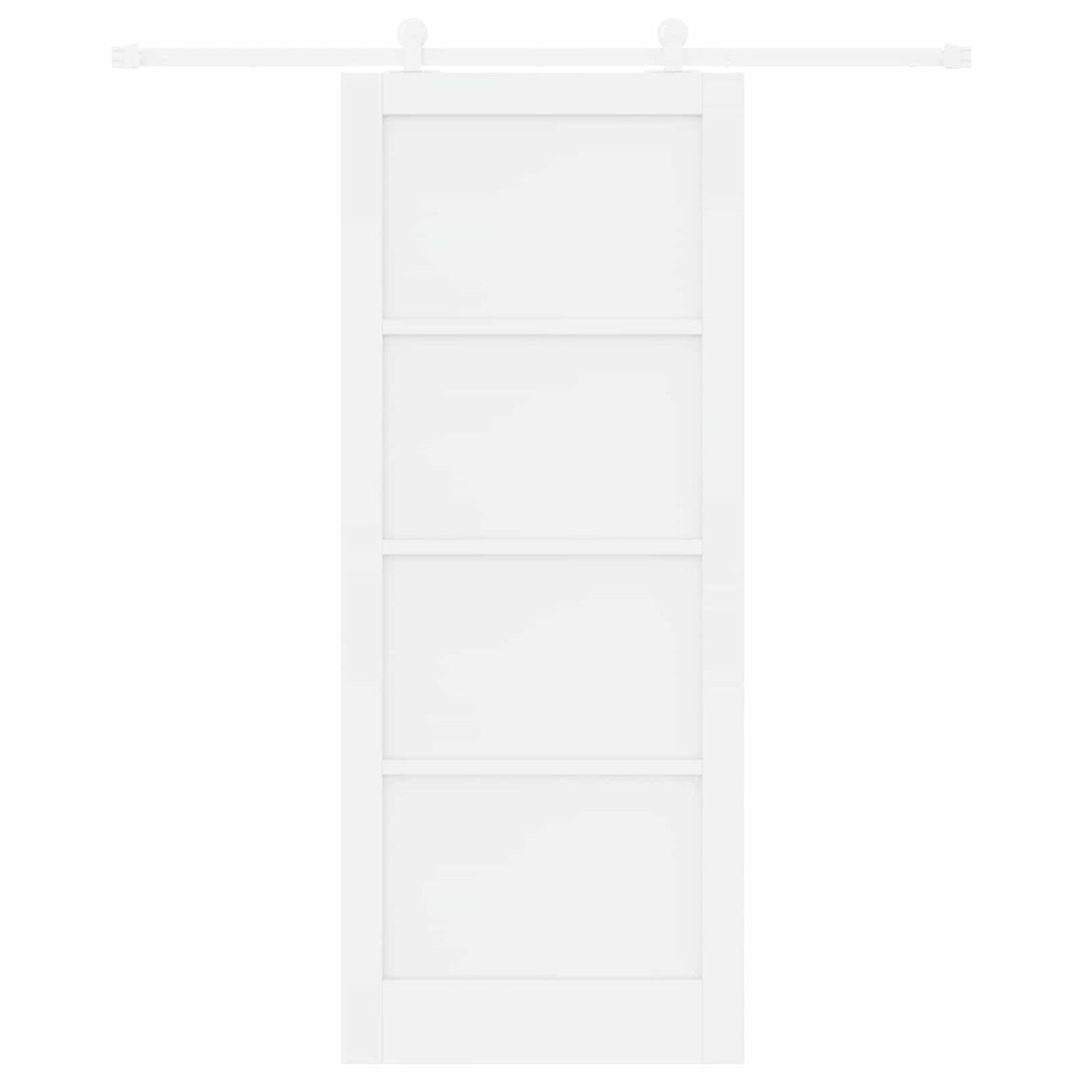Slankios durys 86 x 211 cm Apdirbta mediena Balta