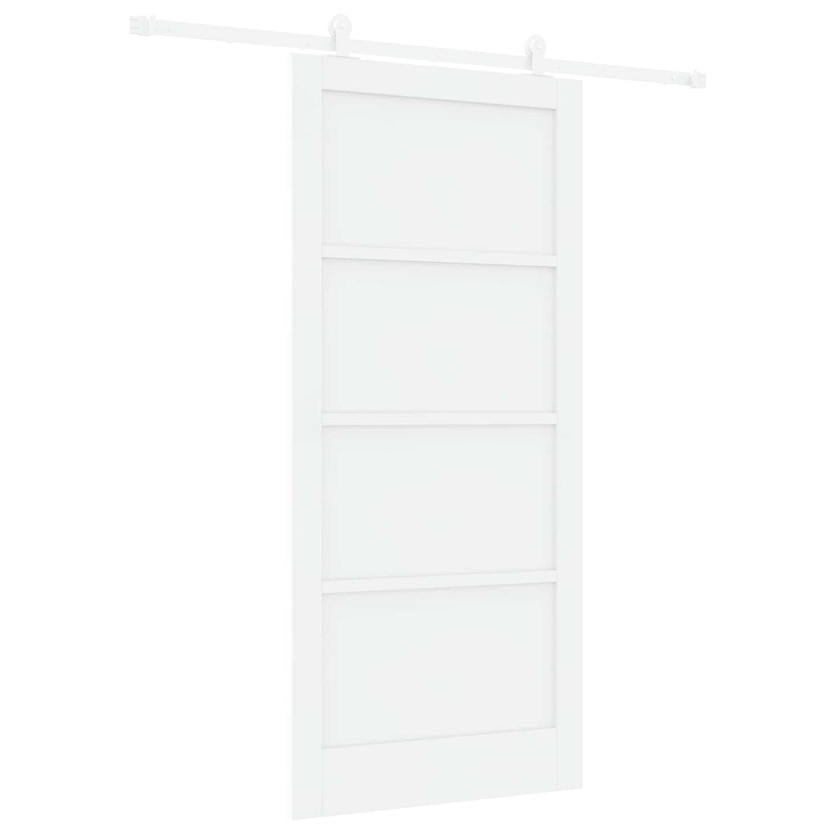 Slankios durys 93 x 202 cm Apdirbta mediena Balta