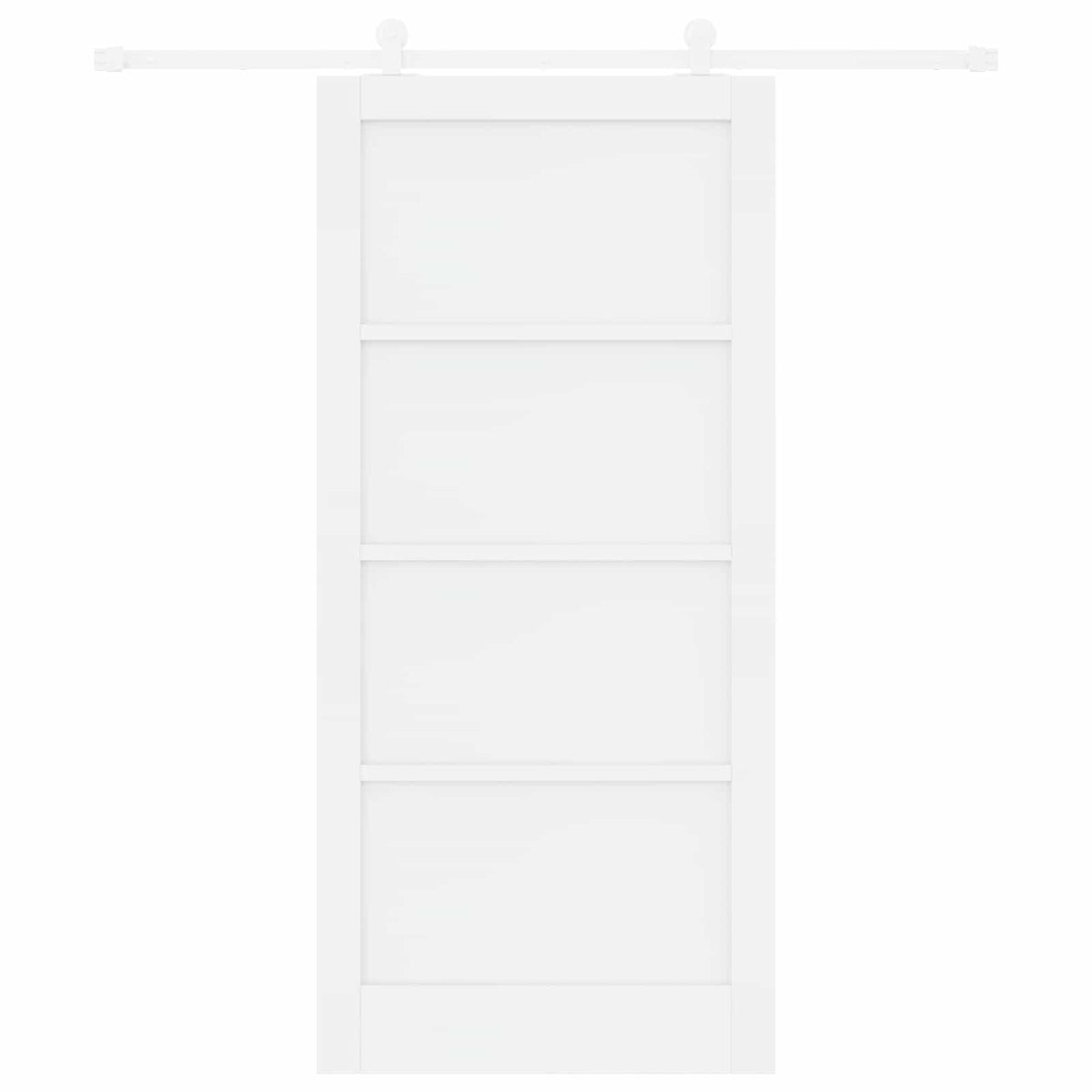 Slankios durys 93 x 202 cm Apdirbta mediena Balta