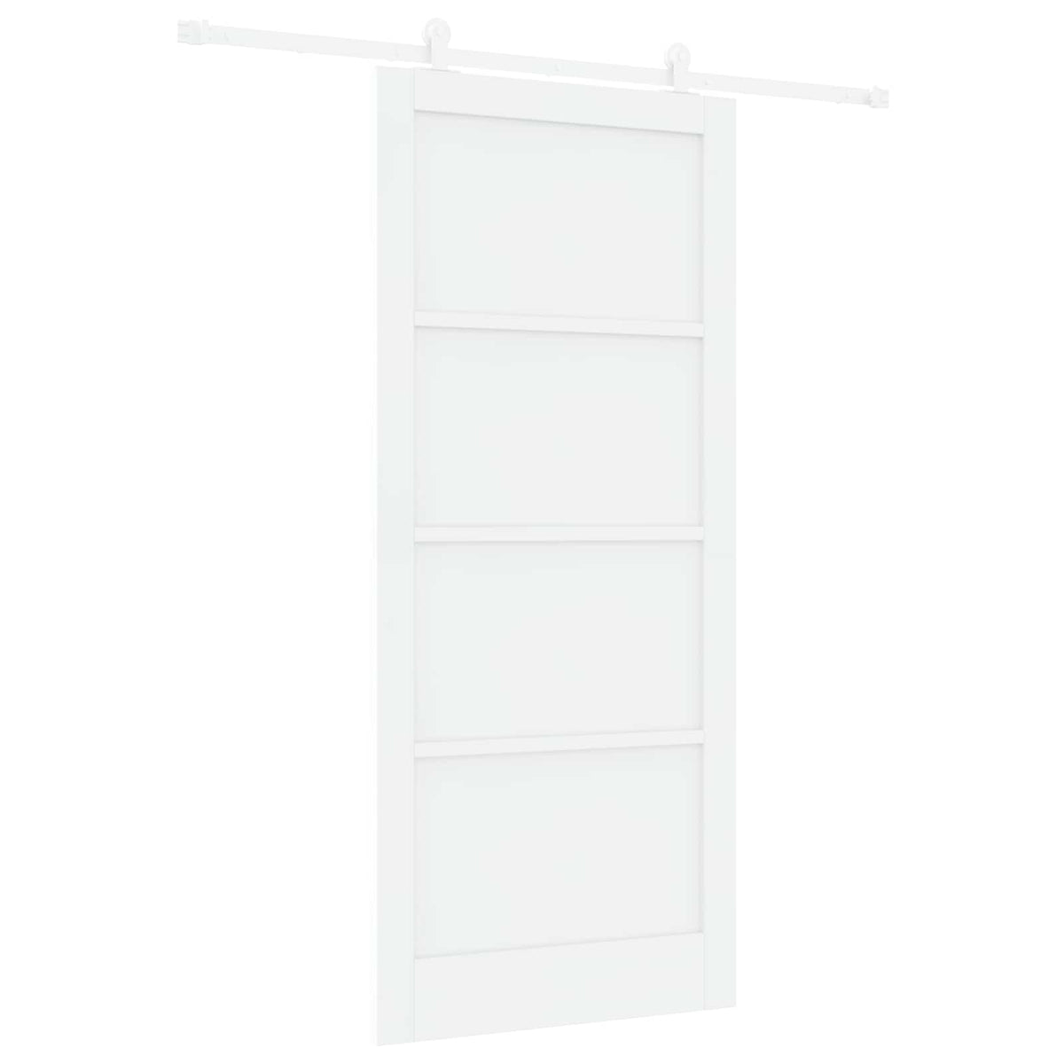 Slankios durys 93 x 211 cm Apdirbta mediena Balta