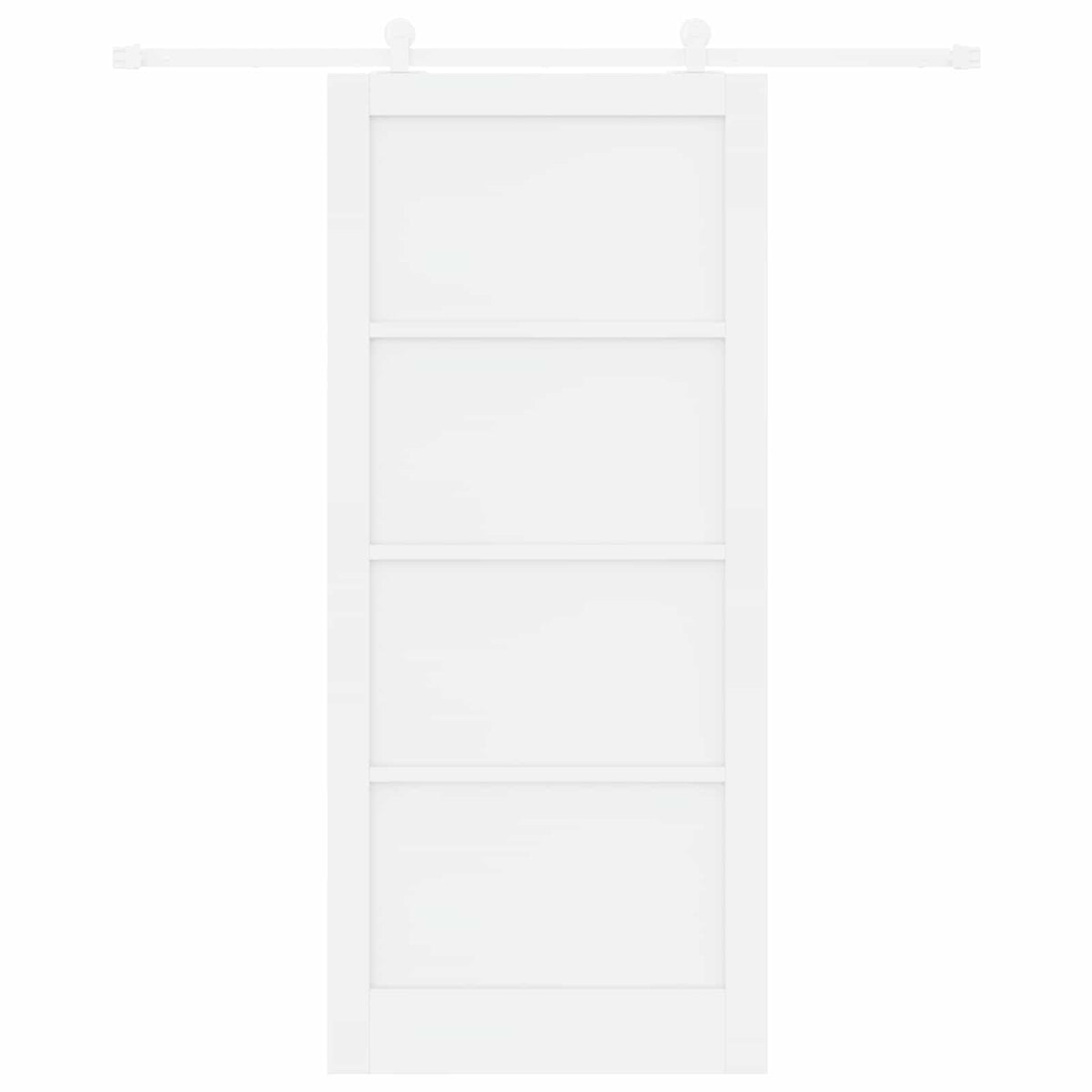 Slankios durys 93 x 211 cm Apdirbta mediena Balta