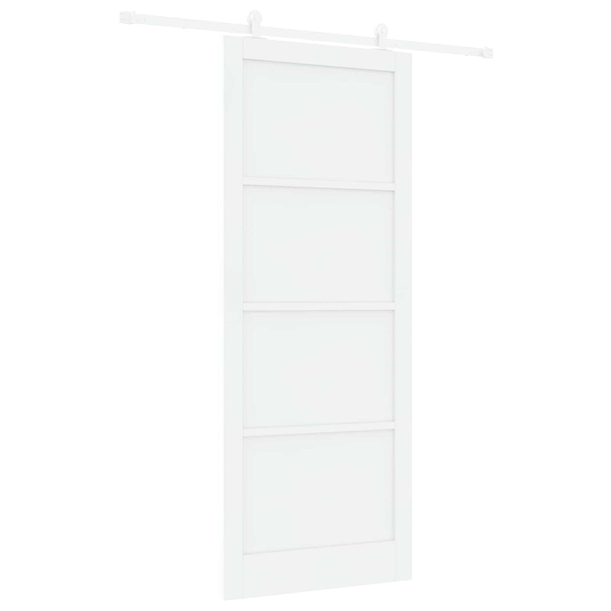 Slankios durys 93 x 232 cm Apdirbta mediena Balta