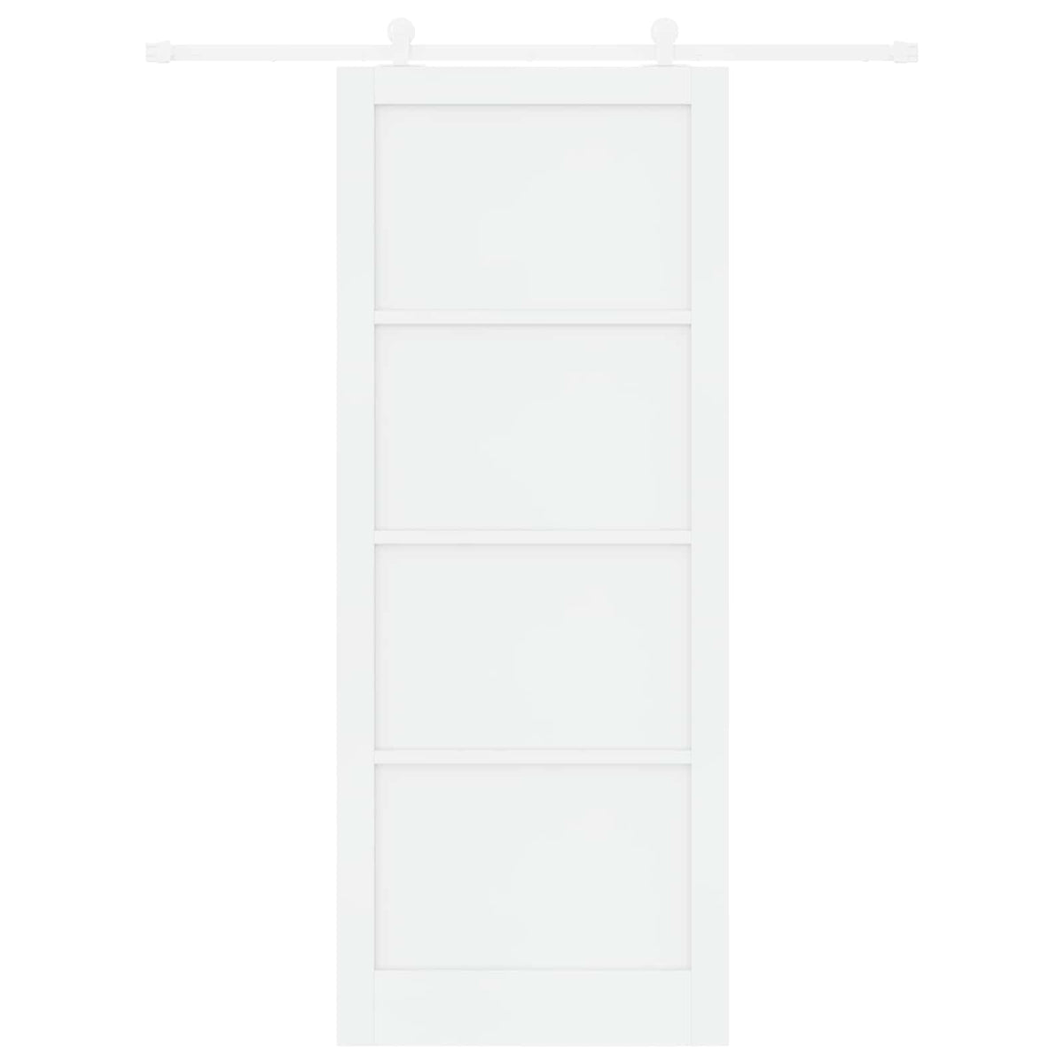 Slankios durys 93 x 232 cm Apdirbta mediena Balta