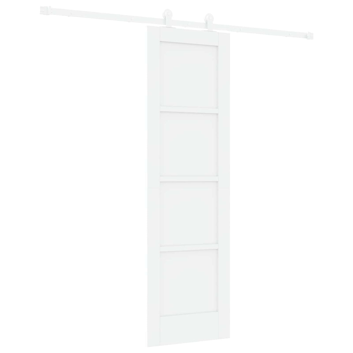 Slankios durys 61 x 198,5 cm Apdirbta mediena Balta