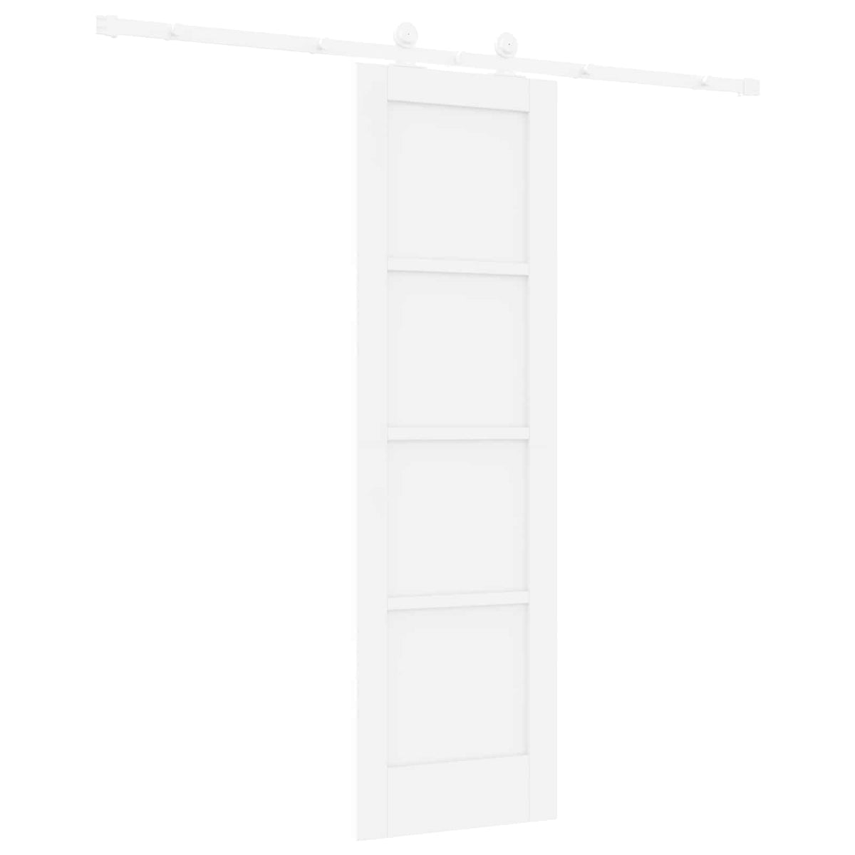 Slankios durys 61 x 198,5 cm Apdirbta mediena Balta