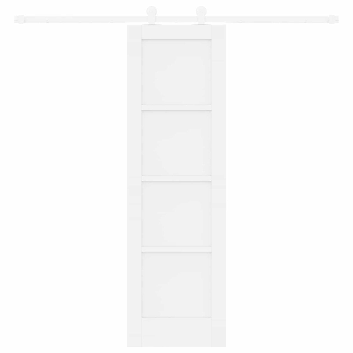 Slankios durys 61 x 198,5 cm Apdirbta mediena Balta