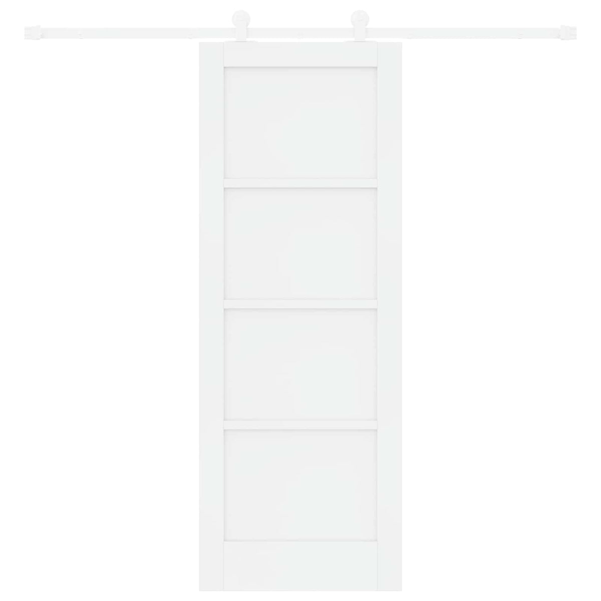 Slankios durys 73,5 x 198,5 cm Apdirbta mediena Balta