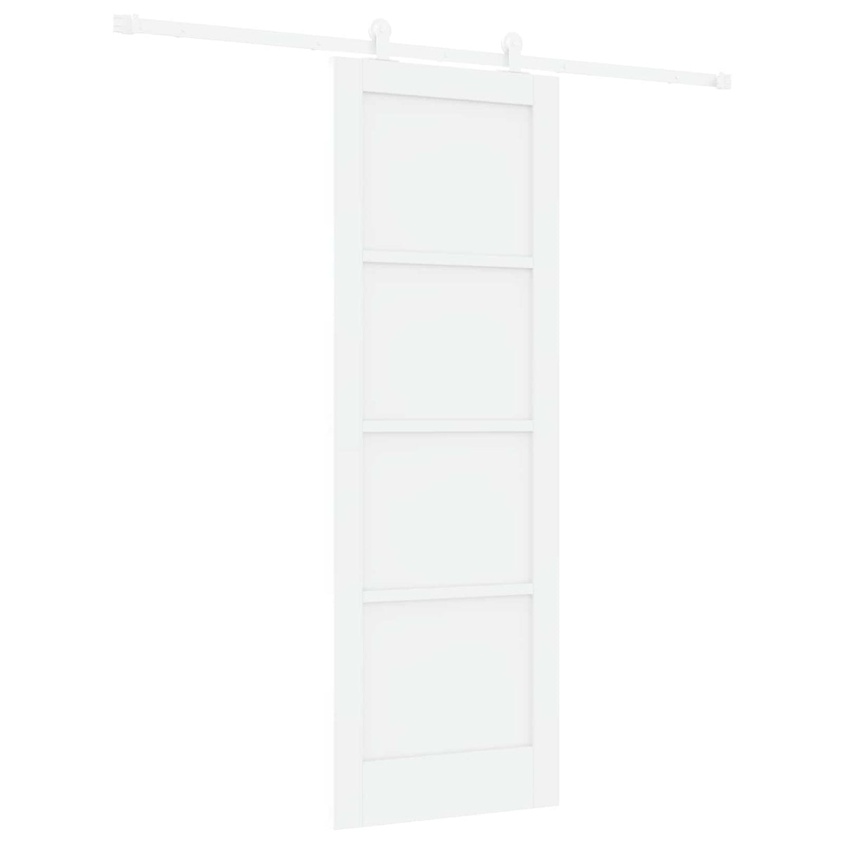 Slankios durys 73,5 x 211 cm Apdirbta mediena Balta