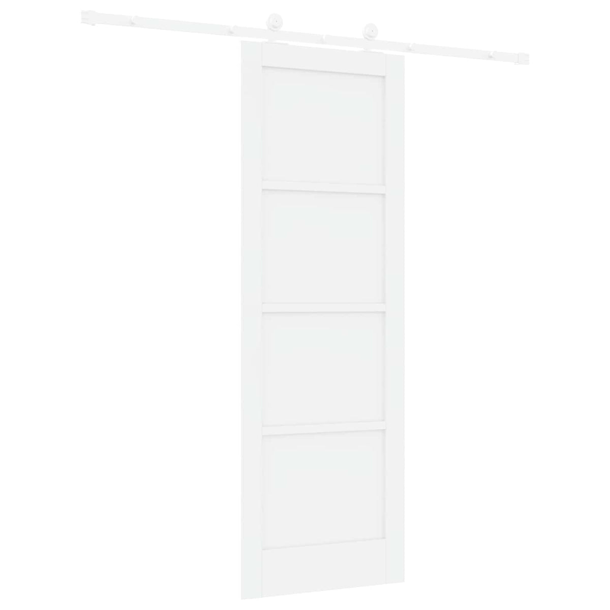 Slankios durys 73,5 x 211 cm Apdirbta mediena Balta