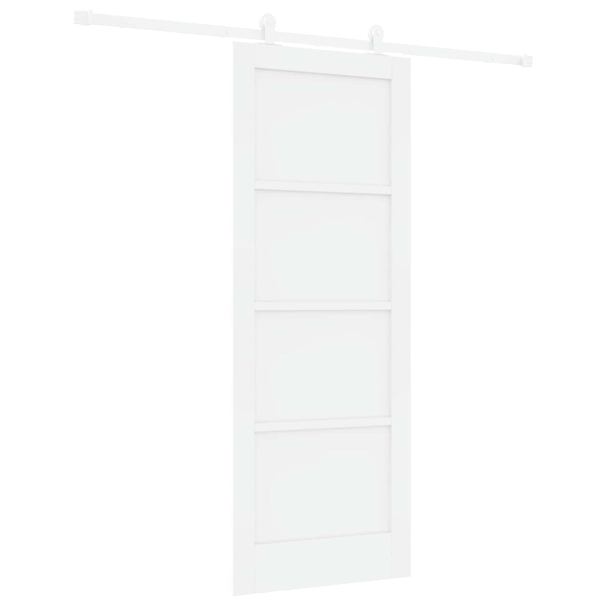 Slankios durys 78 x 202 cm Apdirbta mediena Balta