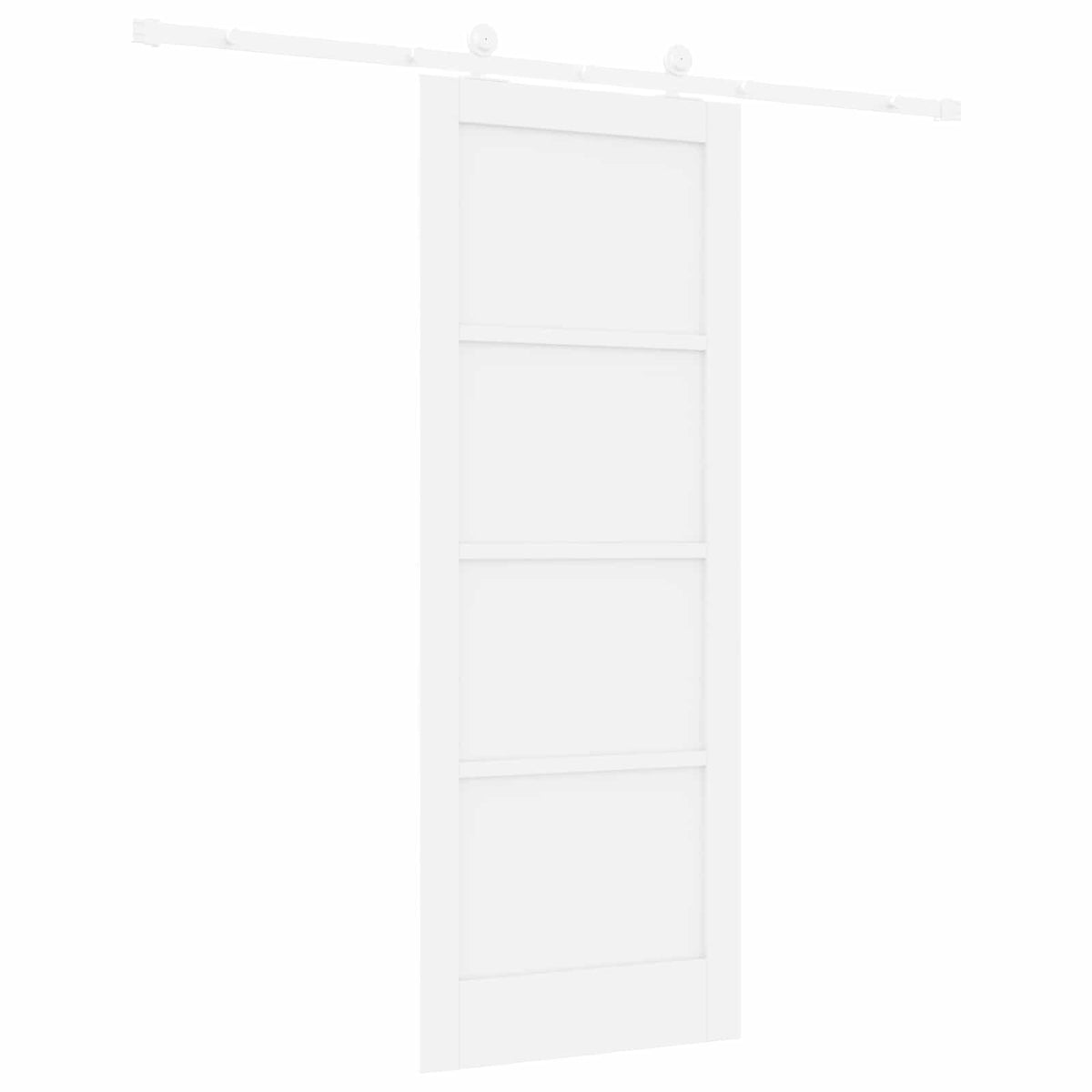 Slankios durys 78 x 202 cm Apdirbta mediena Balta