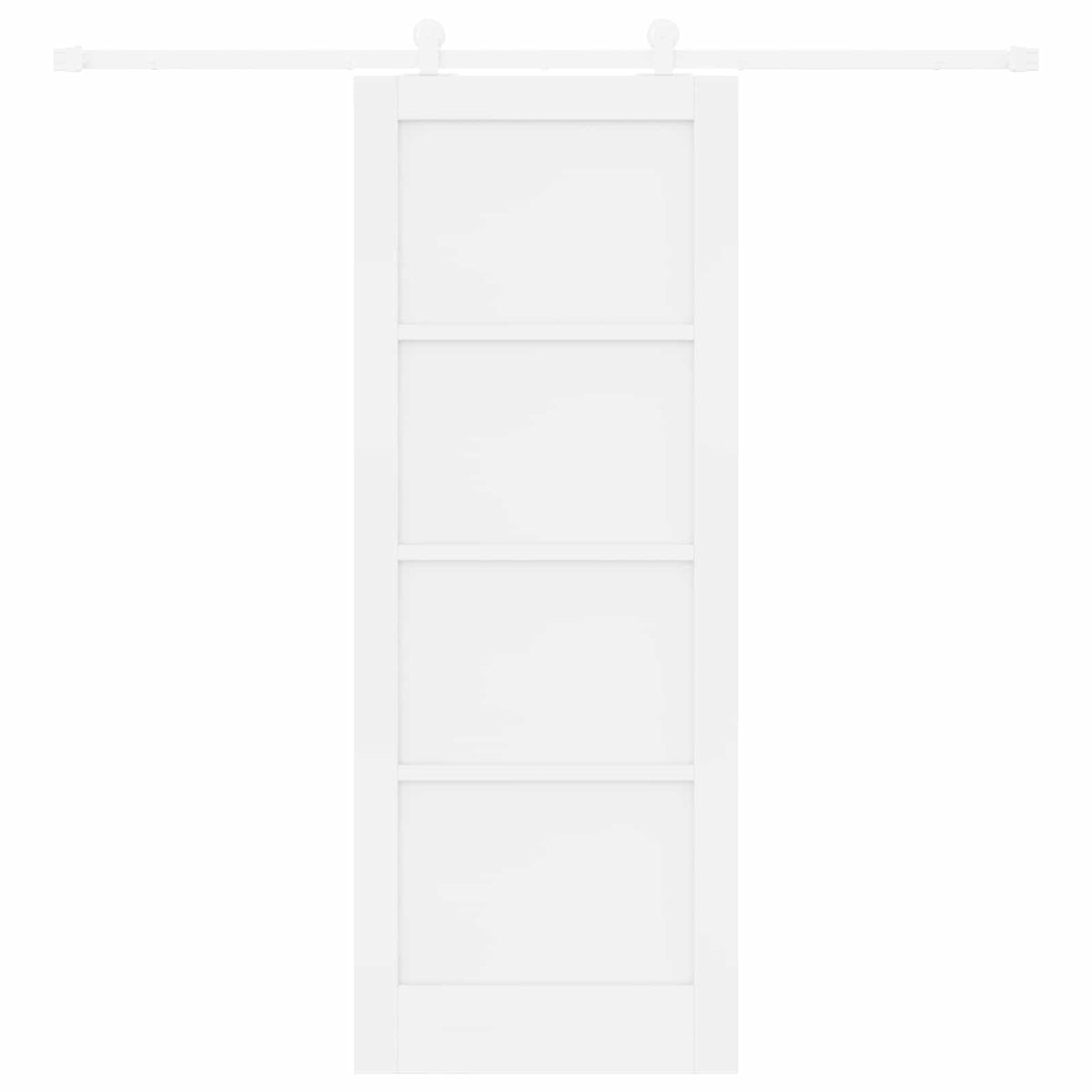 Slankios durys 78 x 202 cm Apdirbta mediena Balta