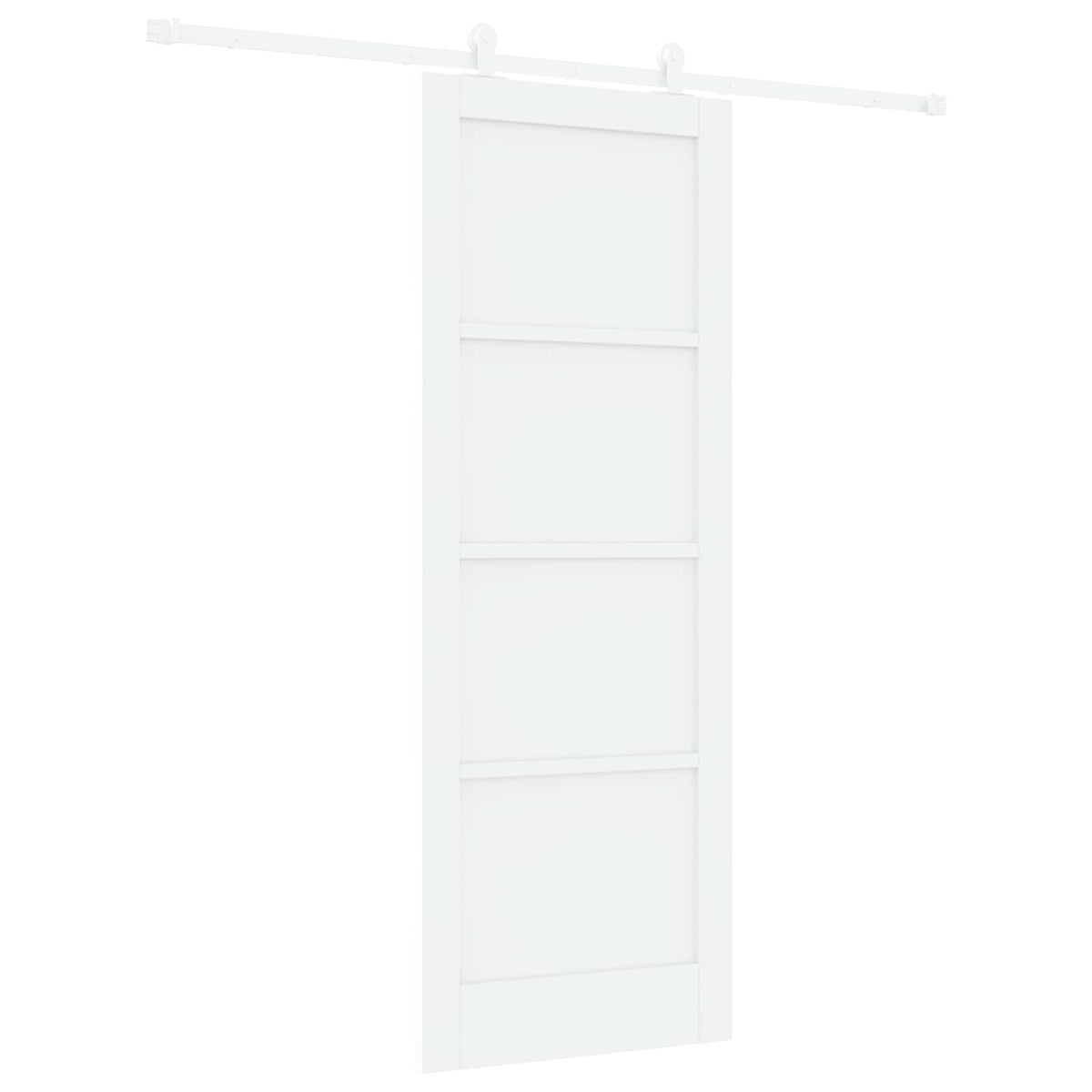 Slankios durys 78 x 211 cm Apdirbta mediena Balta