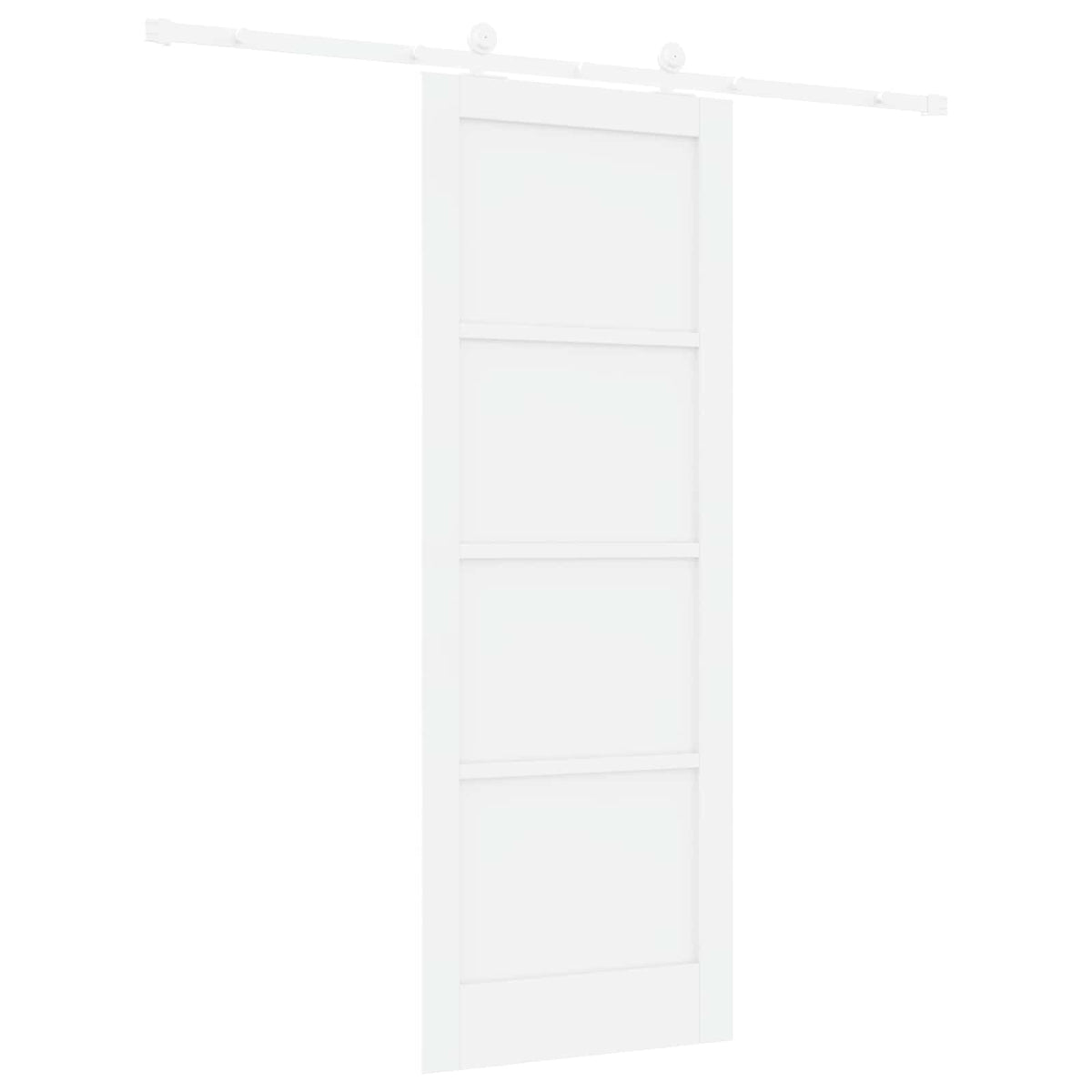 Slankios durys 78 x 211 cm Apdirbta mediena Balta