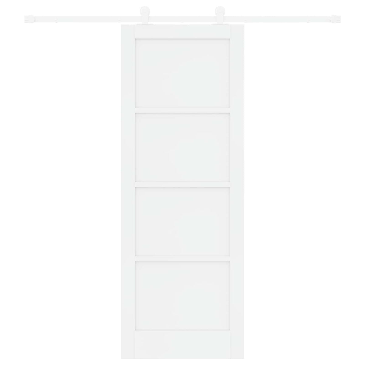 Slankios durys 78 x 211 cm Apdirbta mediena Balta