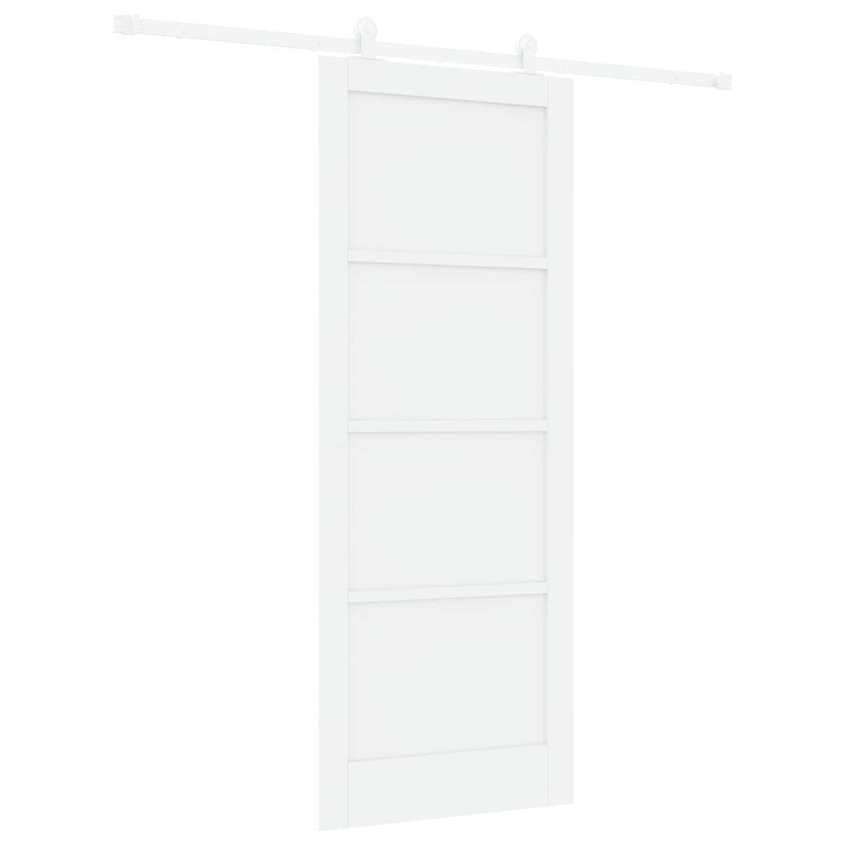 Slankios durys 83 x 211 cm Apdirbta mediena Balta
