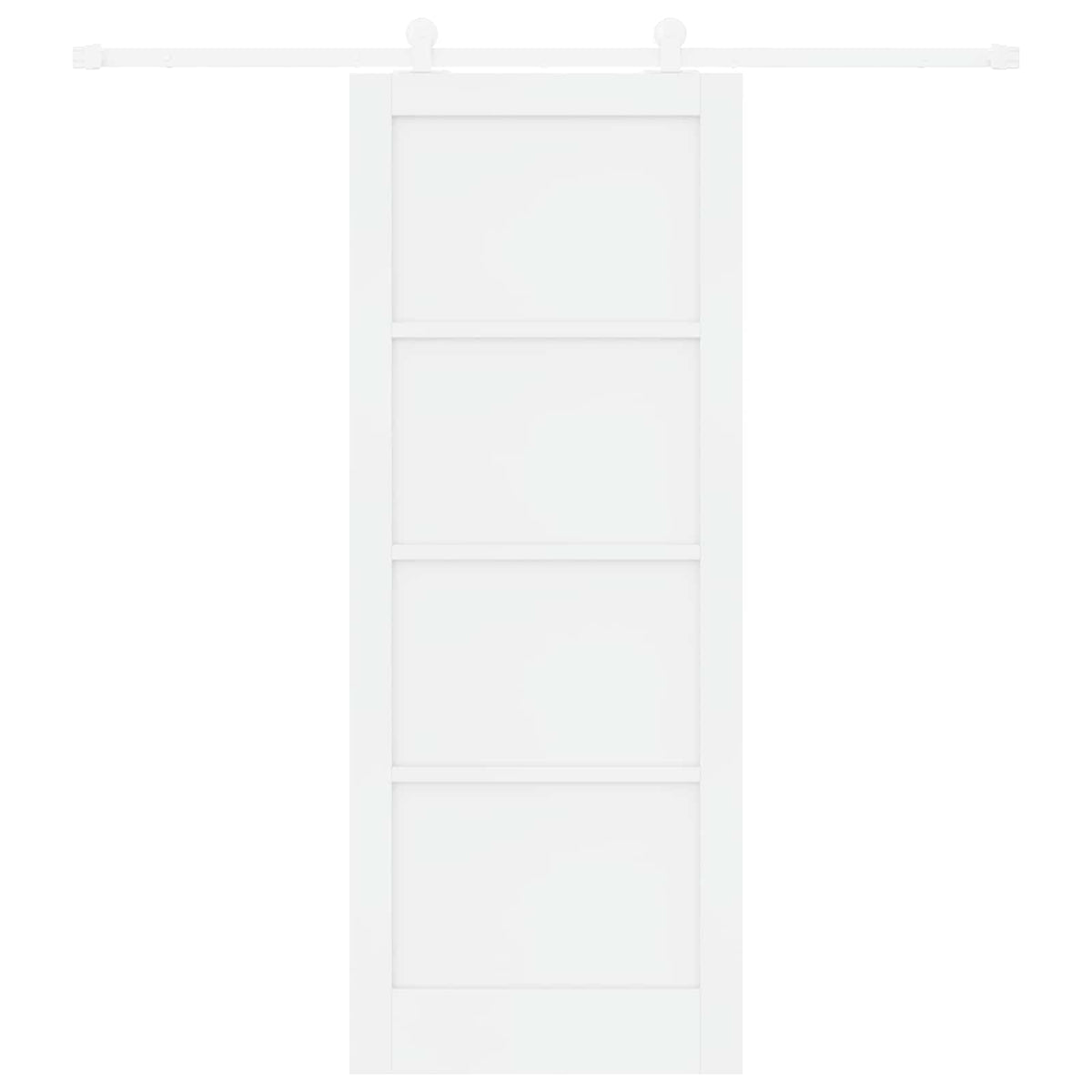 Slankios durys 83 x 211 cm Apdirbta mediena Balta