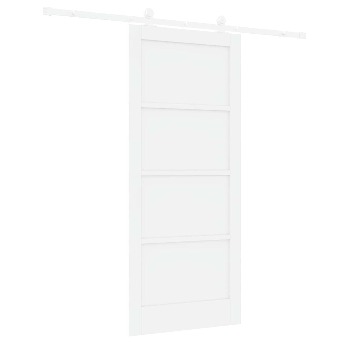 Slankios durys 86 x 198,5 cm Apdirbta mediena Balta