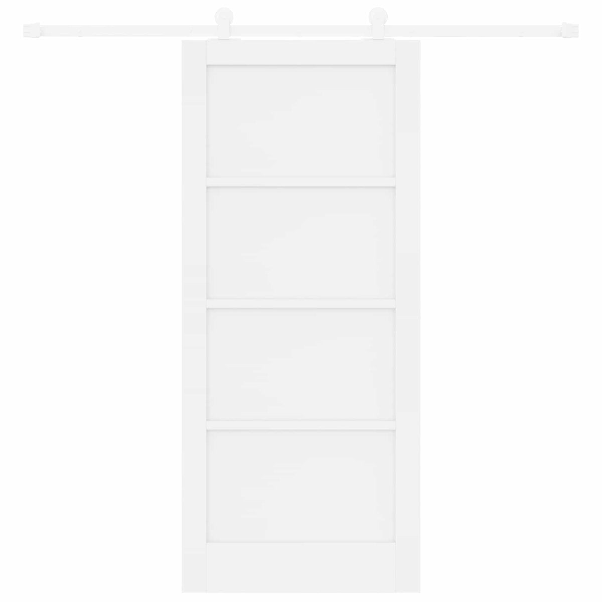 Slankios durys 86 x 198,5 cm Apdirbta mediena Balta