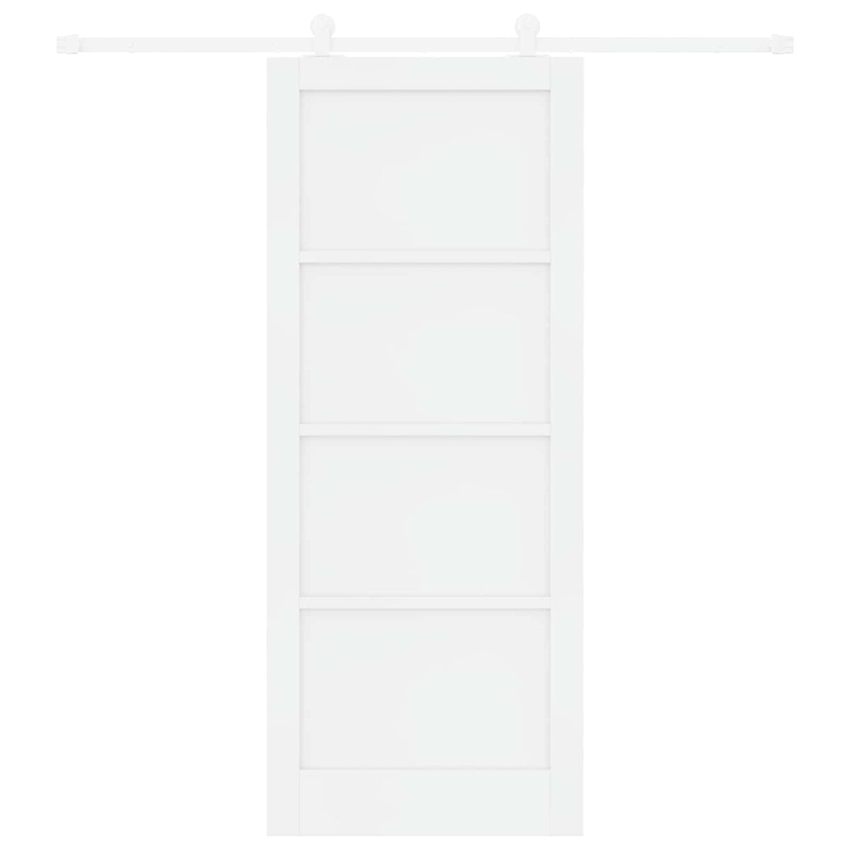 Slankios durys 86 x 211 cm Apdirbta mediena Balta