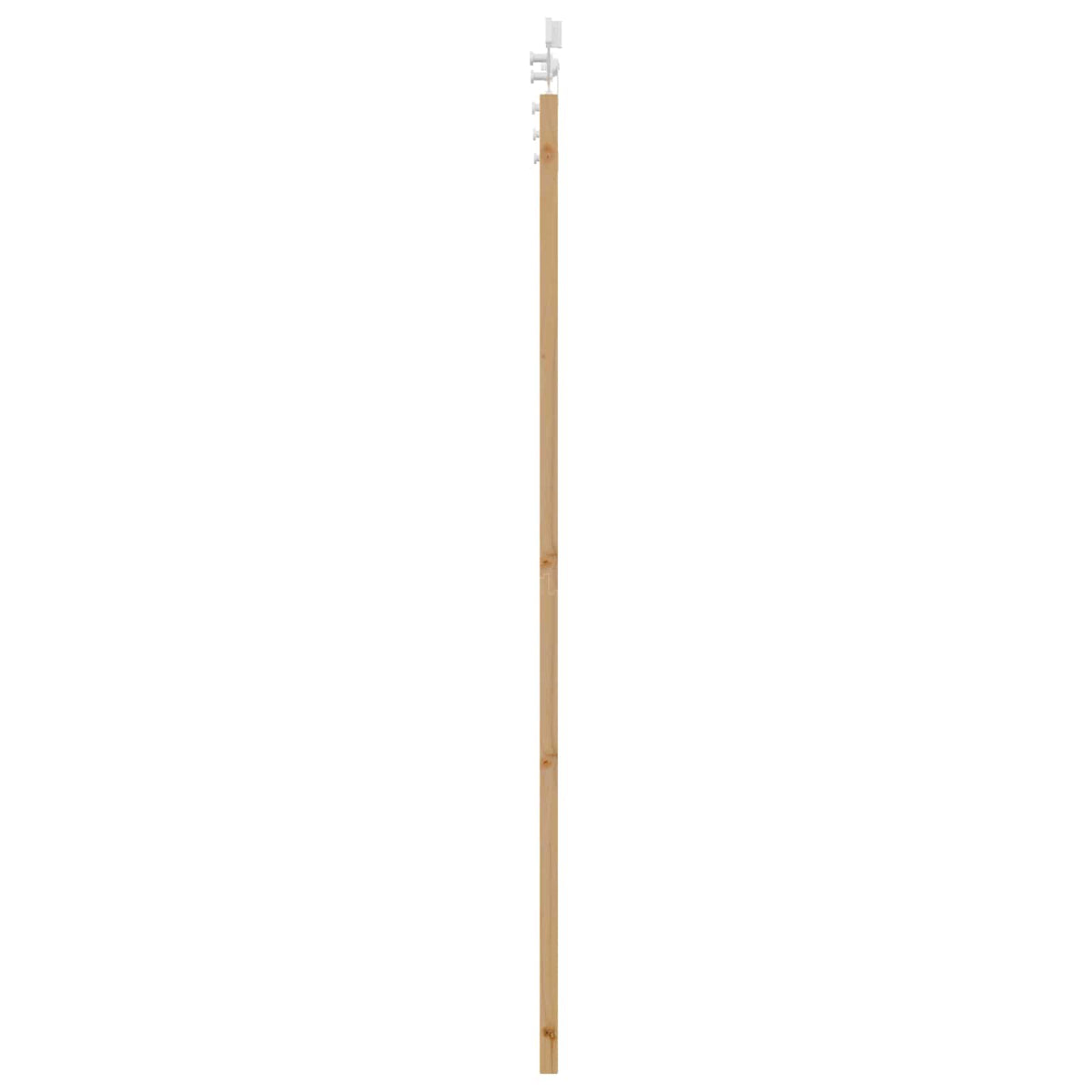 Slankios durys 93 x 202 cm Apdirbta mediena Natūrali ir Balta