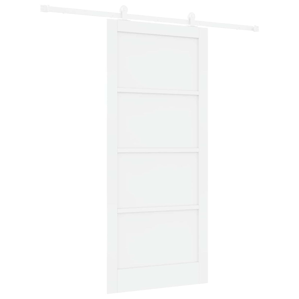 Slankios durys 93 x 211 cm Apdirbta mediena Balta