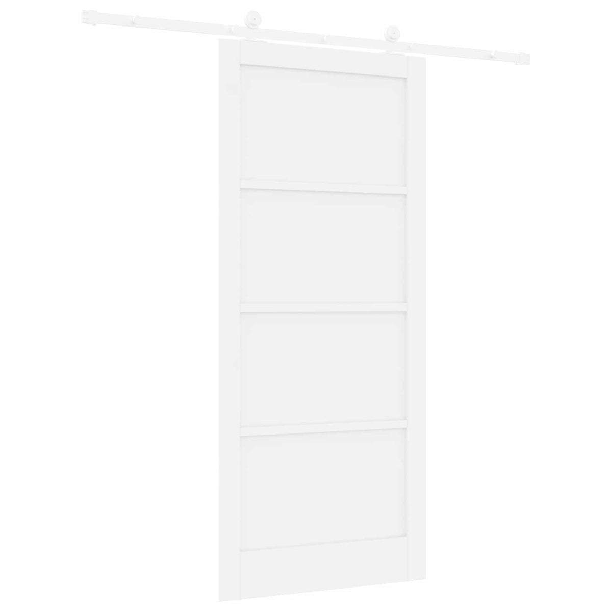 Slankios durys 93 x 211 cm Apdirbta mediena Balta