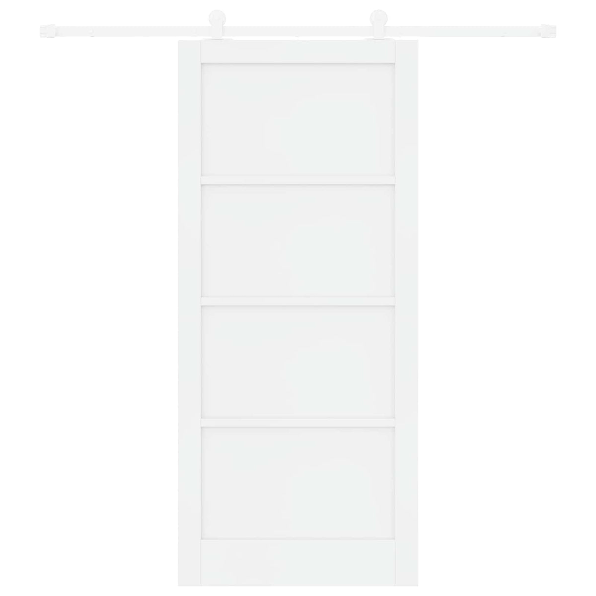 Slankios durys 93 x 211 cm Apdirbta mediena Balta