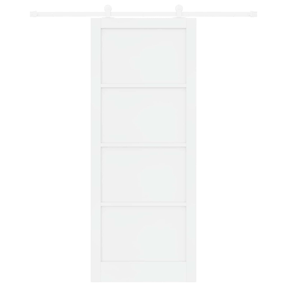 Slankios durys 93 x 232 cm Apdirbta mediena Balta