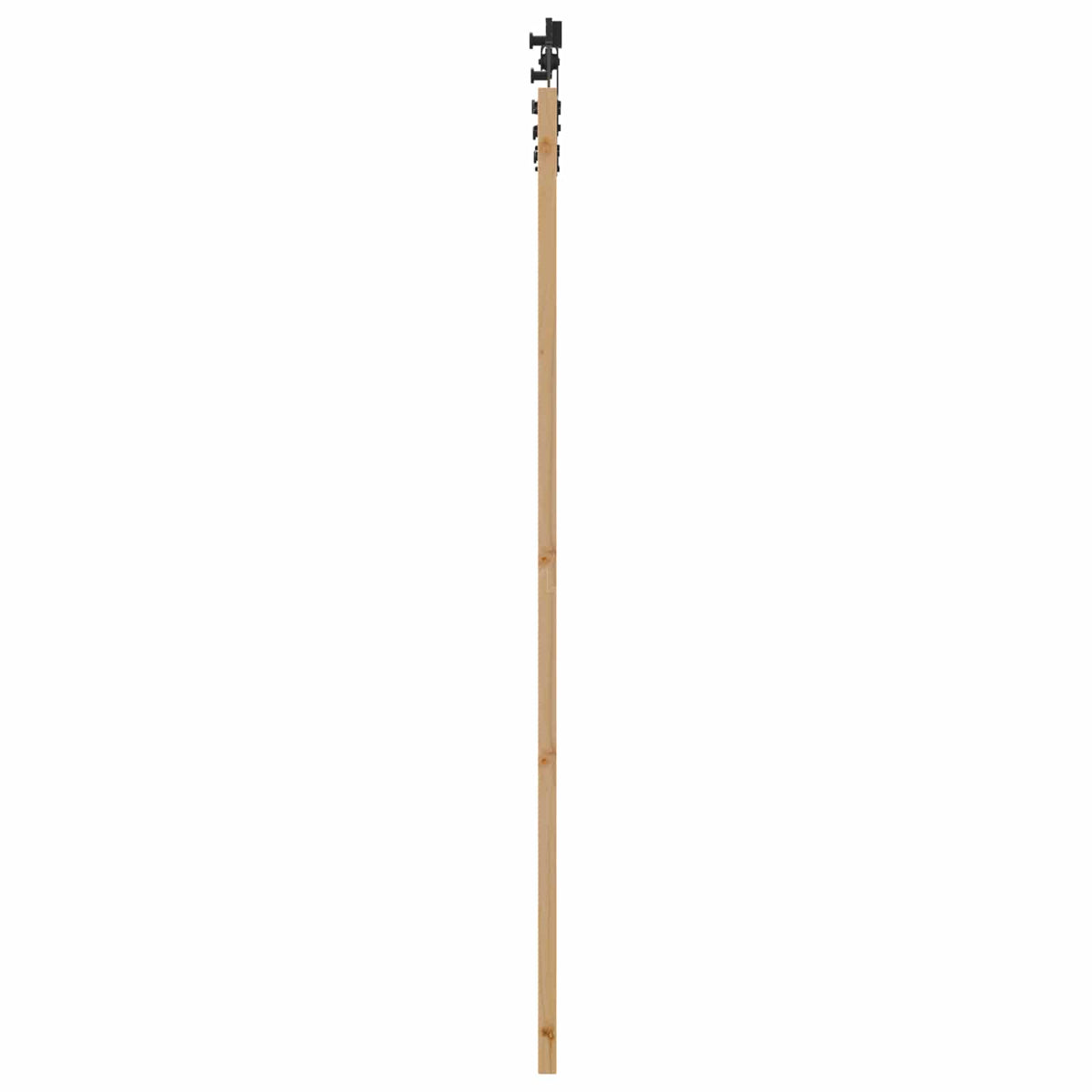 Slankios durys 93 x 202 cm Apdirbta mediena Natūrali ir juoda