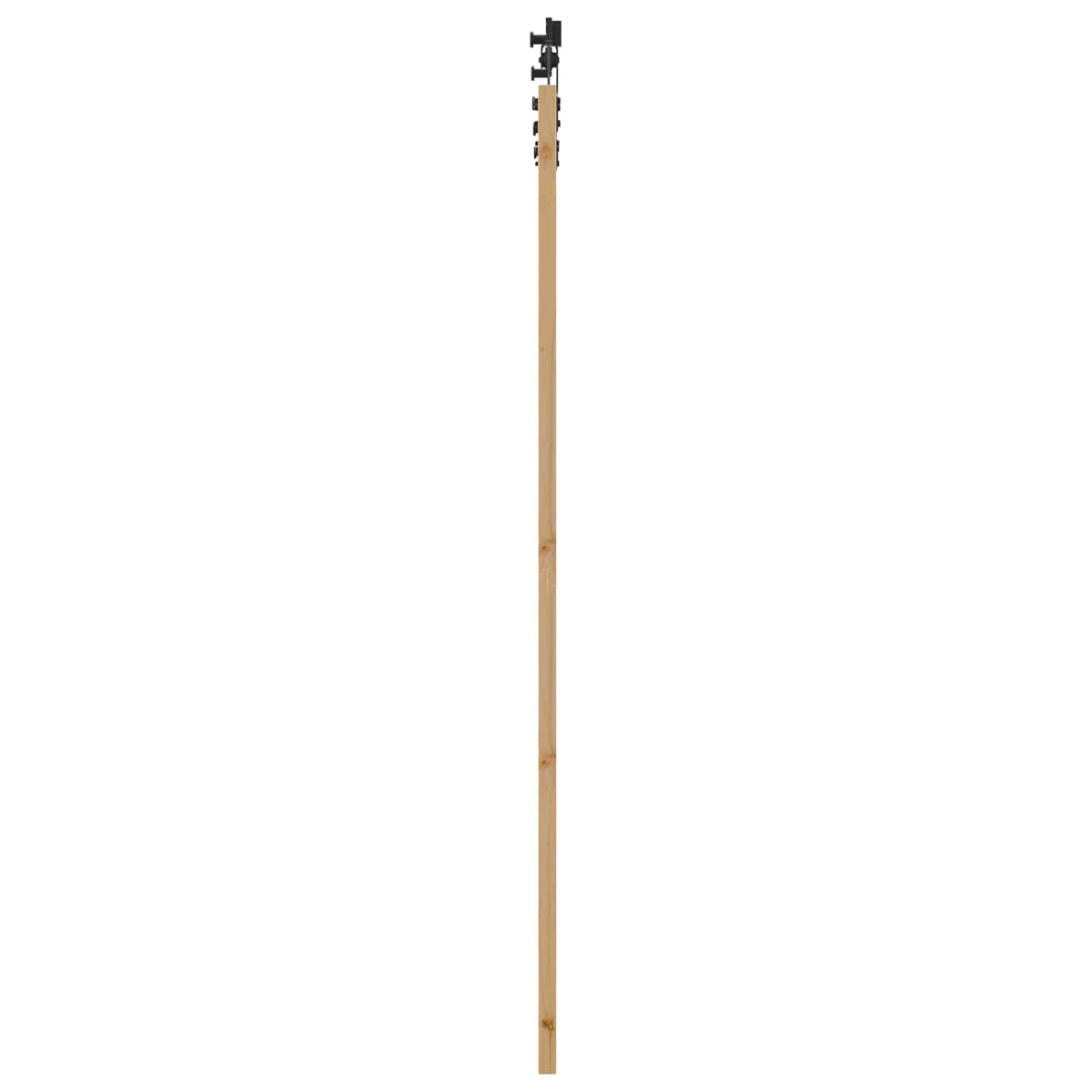 Slankios durys 93 x 211 cm Apdirbta mediena Natūrali ir juoda