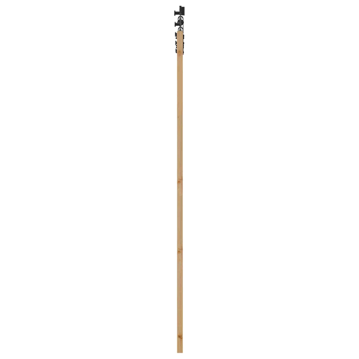 Slankios durys 93 x 211 cm Apdirbta mediena Natūrali ir juoda