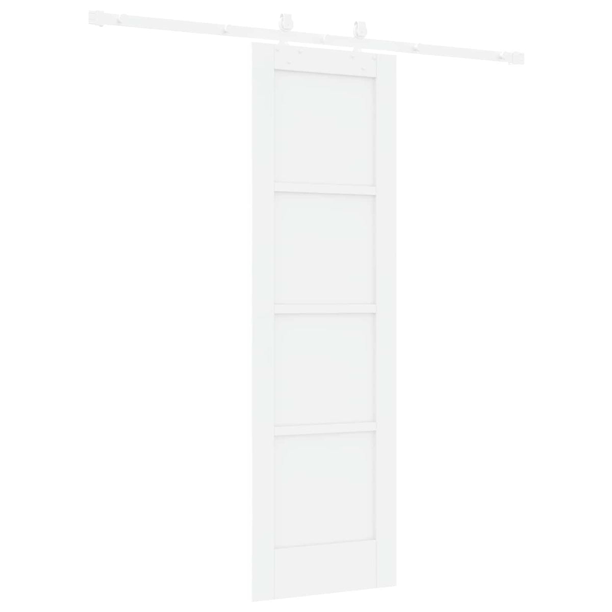 Slankios durys 61 x 198,5 cm Apdirbta mediena Balta