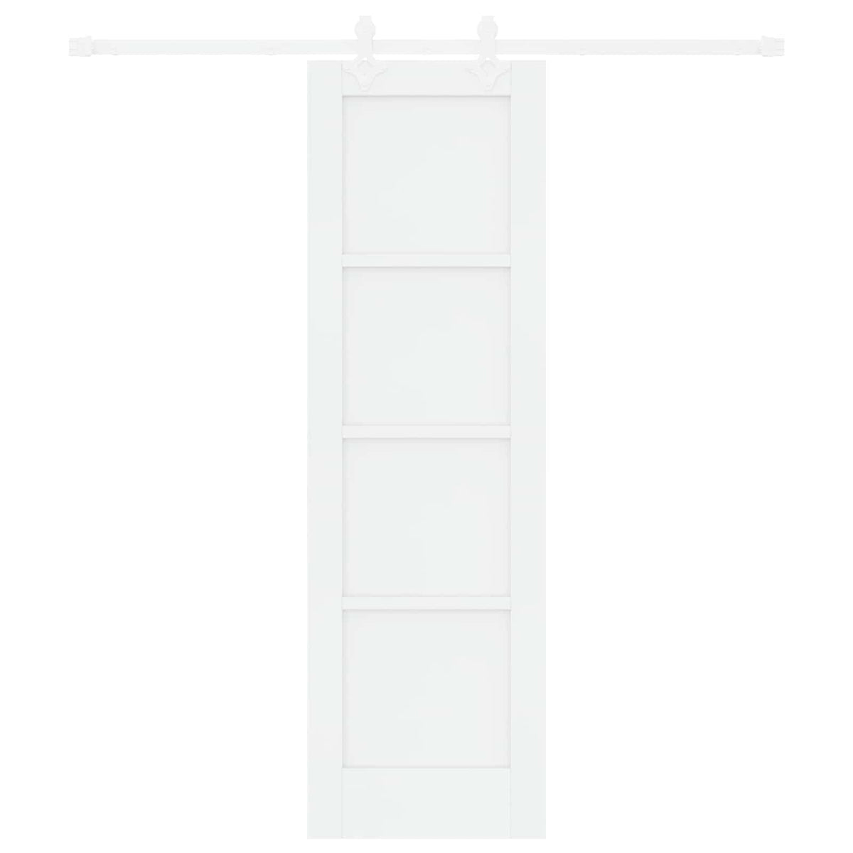 Slankios durys 61 x 198,5 cm Apdirbta mediena Balta