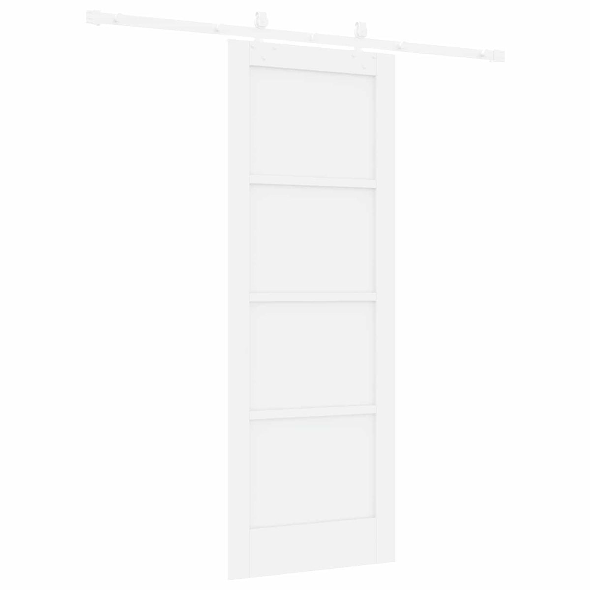 Slankios durys 73,5 x 198,5 cm Apdirbta mediena Balta
