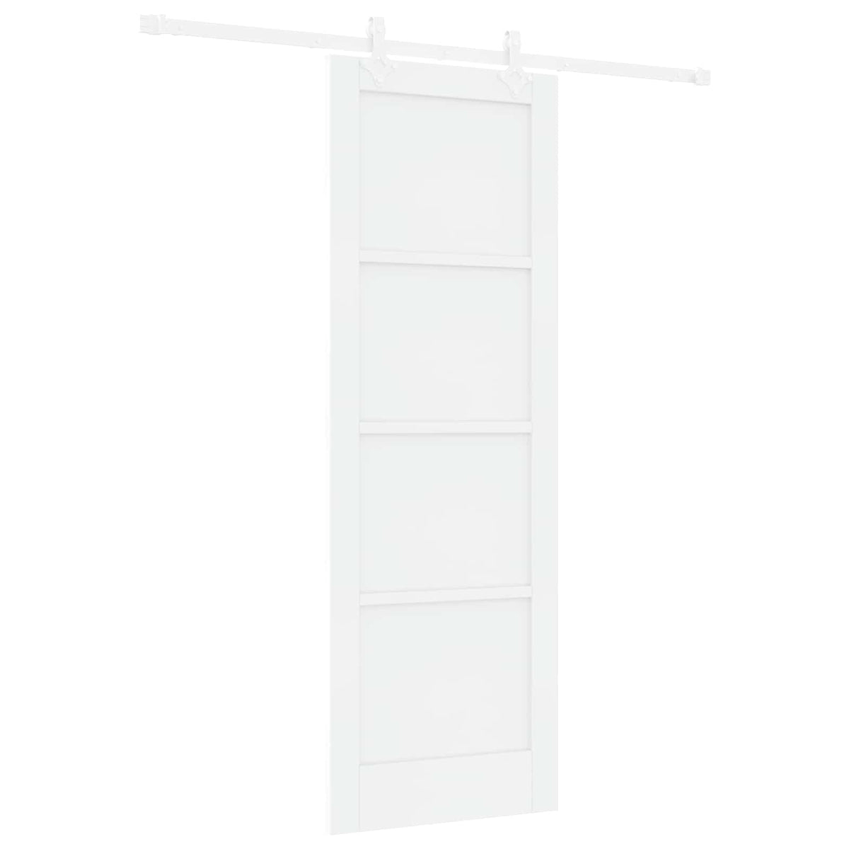 Slankios durys 73,5 x 211 cm Apdirbta mediena Balta