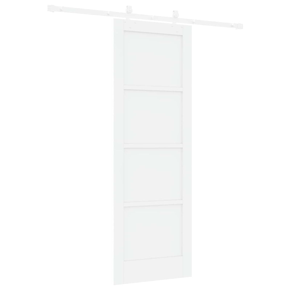Slankios durys 73,5 x 211 cm Apdirbta mediena Balta