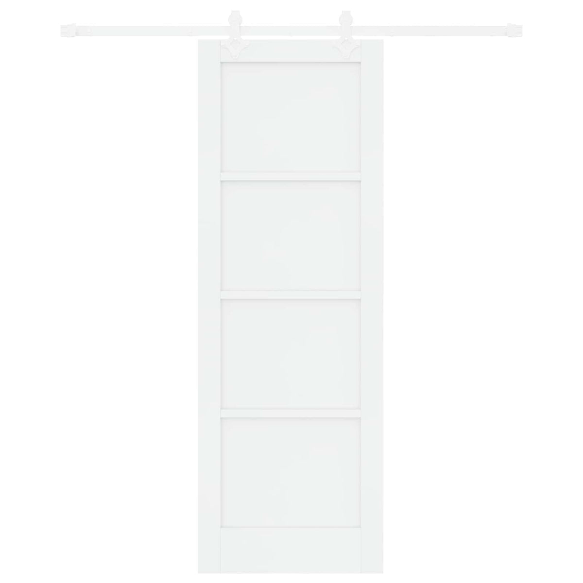 Slankios durys 73,5 x 211 cm Apdirbta mediena Balta