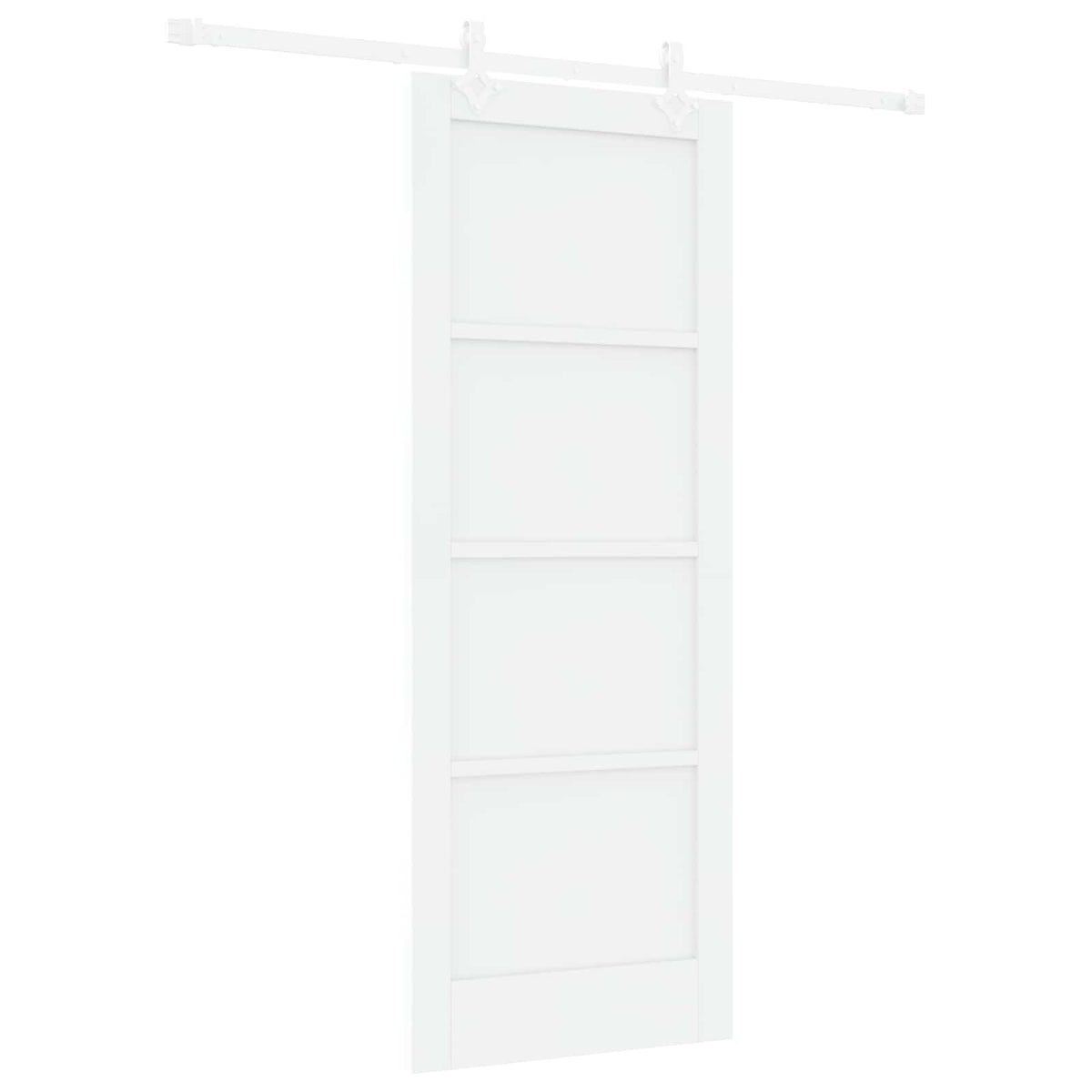 Slankios durys 78 x 202 cm Apdirbta mediena Balta