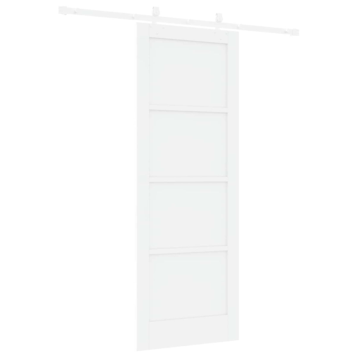Slankios durys 78 x 211 cm Apdirbta mediena Balta