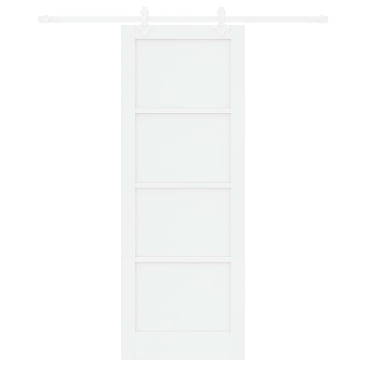 Slankios durys 78 x 211 cm Apdirbta mediena Balta