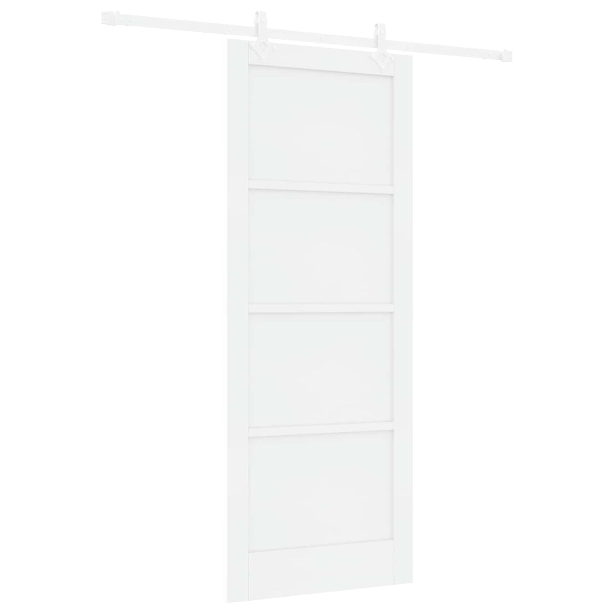 Slankios durys 83 x 211 cm Apdirbta mediena Balta