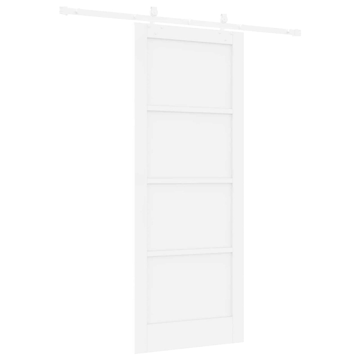 Slankios durys 83 x 211 cm Apdirbta mediena Balta
