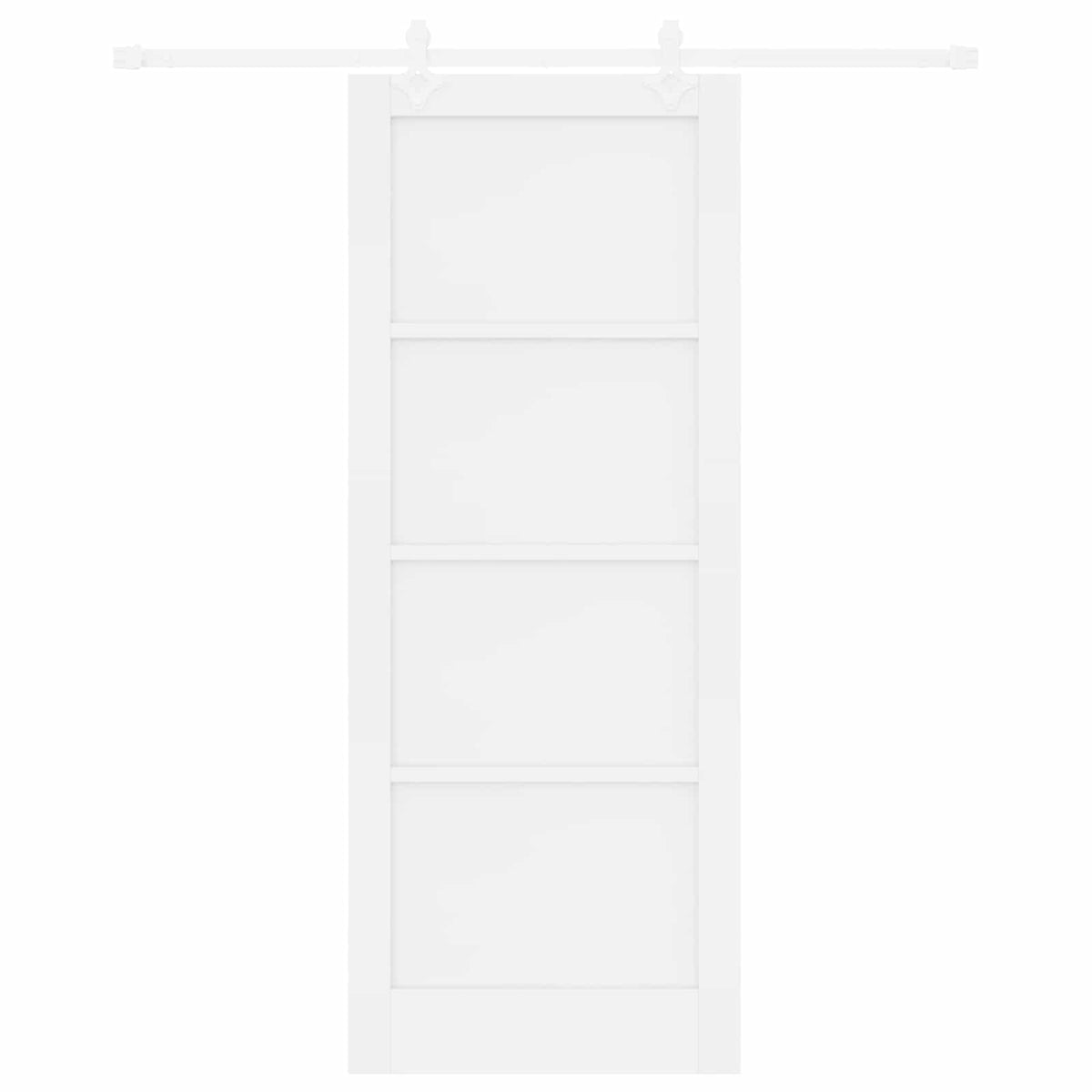 Slankios durys 83 x 211 cm Apdirbta mediena Balta