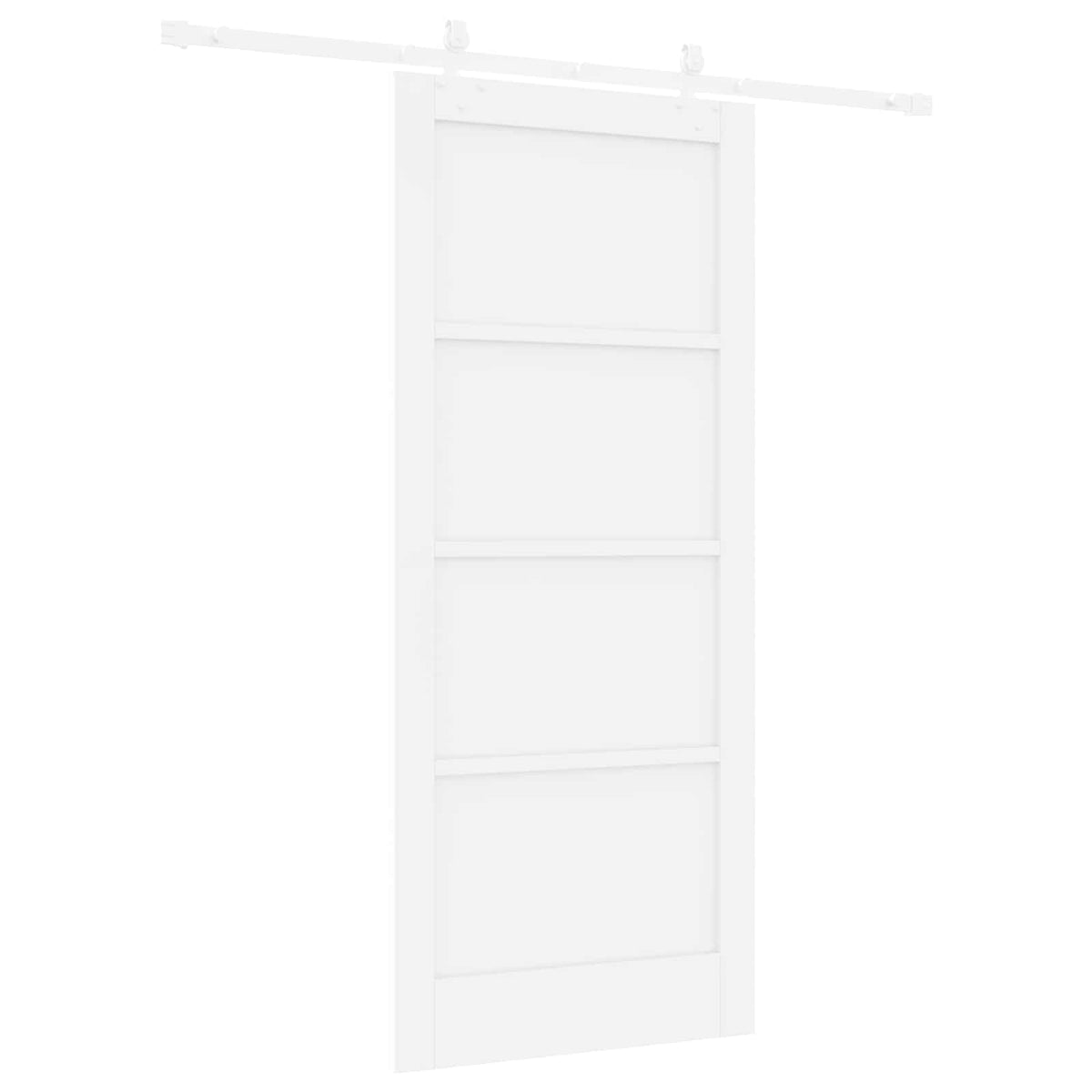 Slankios durys 86 x 198,5 cm Apdirbta mediena Balta