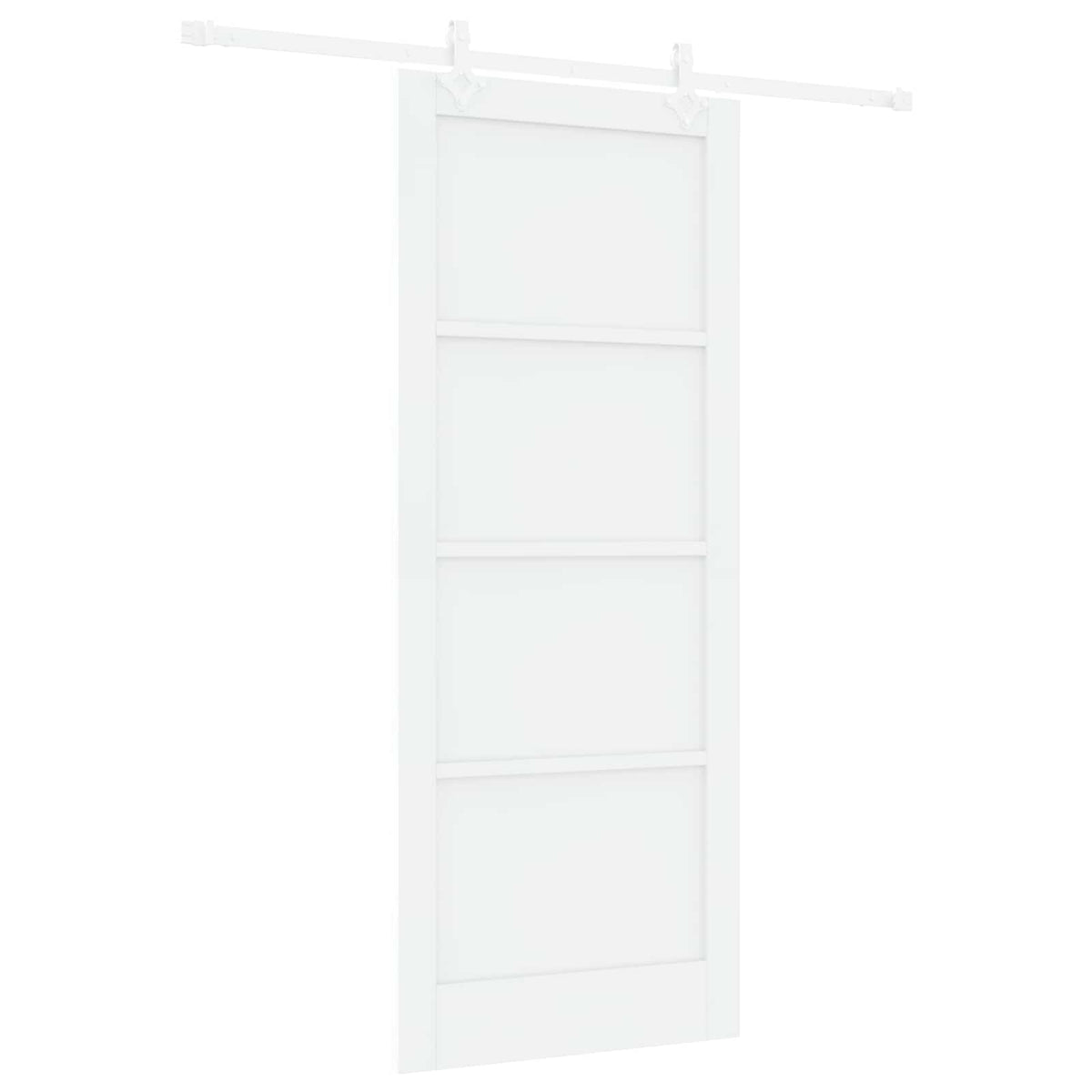 Slankios durys 86 x 211 cm Apdirbta mediena Balta